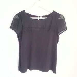 Elle Black Top Size S